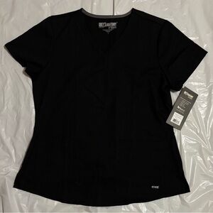 Grey's Anatomy Women's Black Scrub Top